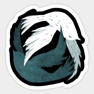 Yin Yang Birds in Flight Sticker